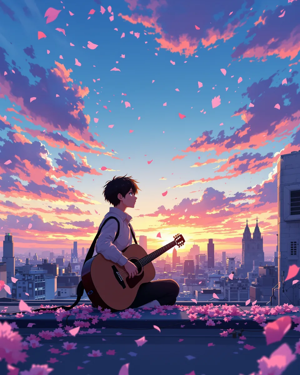 Storyboard frame in the Anime music video style