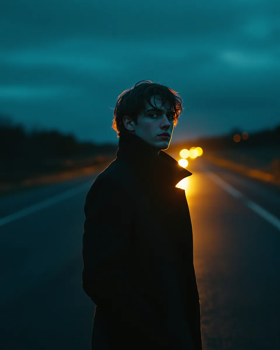 Storyboard frame in the Cinematic music video style